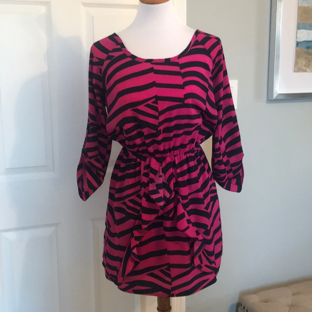 Pink/Navy Dress